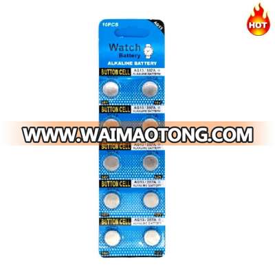 LR44 / AG13 1.5V Alkaline Battery Button Cell Card Packing